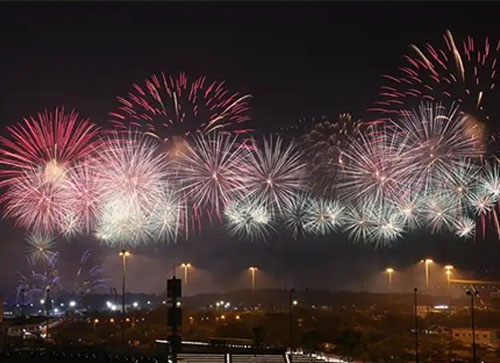 白城焰火晚会